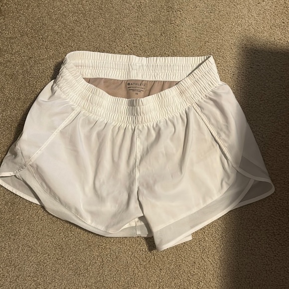 Athleta Mesh Racer Run Shorts - Picture 1 of 4